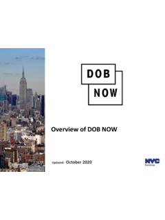 DOB NOW Overview - Welcome to NYC.gov | City of New York