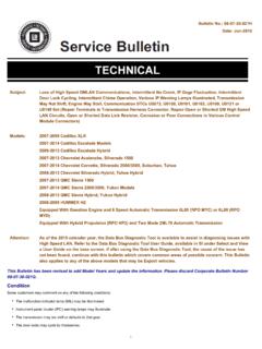 Bulletin No.: 08-07-30-021H Date: Jun-2015 Subject: Loss ...