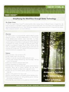 FORESTRY SYSTEMS FORESTRY SYSTEMS, INC. TIMBER …