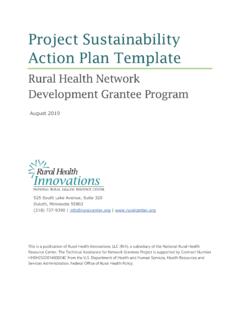Project Sustainability Action Plan Template