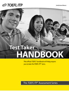 Test Taker Handbook - Educational Testing Service