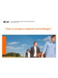 How to choose a research methodology? - …