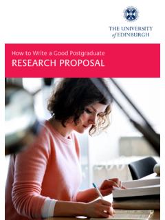 How to Write a Good Postgraduate RESEARCH PROPOSAL
