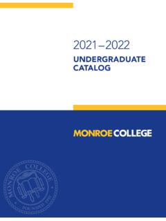 2021–2022 - Monroe College