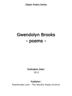 Gwendolyn Brooks - poems - Poem Hunter