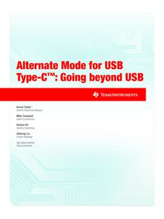 Alternate Mode for USB Type-C : Going Beyond USB