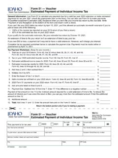 Form 51, Estimated Payment of Individual Income Tax