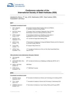 Conference calendar of the International Society of …