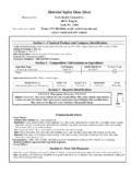 Material Safety Data Sheet - North Industrial Chemicals Inc