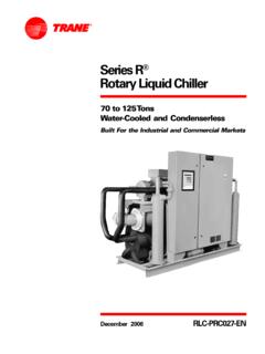 Series R Rotary Liquid Chiller - Trane