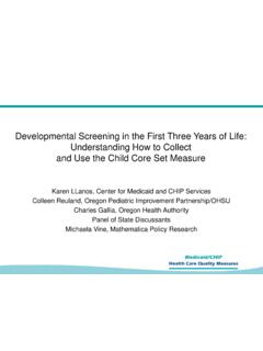 Developmental Screening in the First Three Years of Life ...
