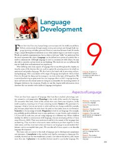 Language Development F 9 - SAGE Publications Inc
