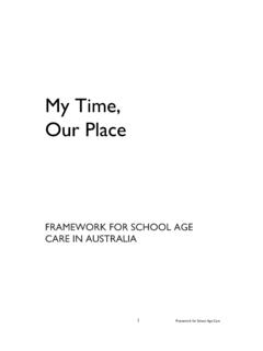 My Time, Our Place - ACECQA