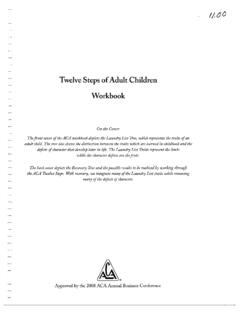 Twelve Steps of Adult Children Workbook - SHARE! the Self ...