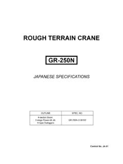 ROUGH TERRAIN CRANE GR-250N - tadano …