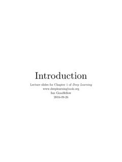 Introduction - Deep Learning