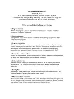 7 Elements of Quality Program Design