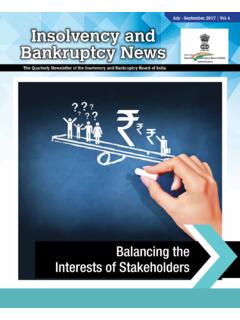 July - September, 2017 | Vol. 4 Insolvency and Bankruptcy …