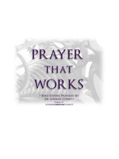 Prayer That Works - Legana Christian Church