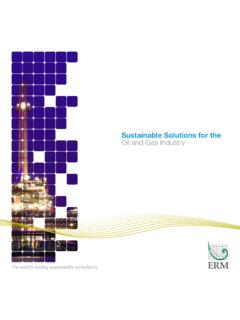 Sustainable Solutions for the Oil and Gas Industry