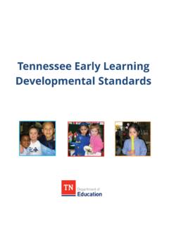 Tennessee Early Learning Developmental Standards