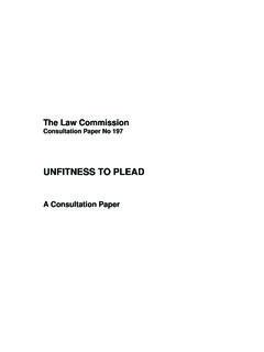 UNFITNESS TO PLEAD - Law Commission