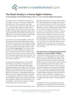 The Death Penalty is a Human Rights Violation