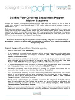 Building Your Corporate Engagement Program …