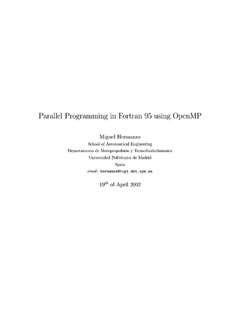 Parallel Programming in Fortran 95 using OpenMP