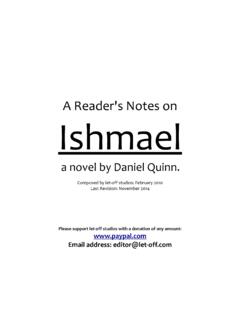 A Reader's Notes on Ishmael - let dash off dot com