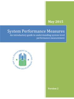 System Performance Measures Introductory Guide