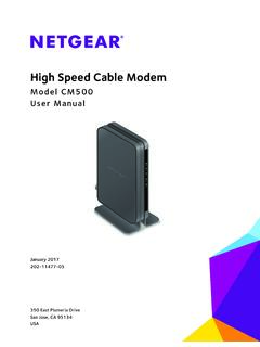High Speed Cable Modem - Netgear