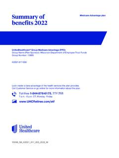 Summary of benefits 2022 - retiree.uhc.com