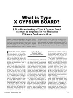 What is Type X Gybsum Board?