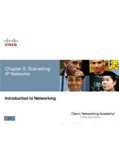 Chapter 9: Subnetting IP Networks - cnacad.com