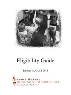South Dakota Eligibility Guide