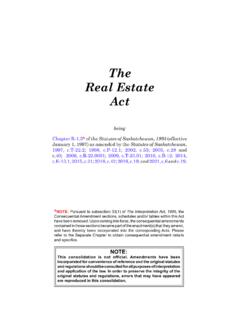 The Real Estate Act