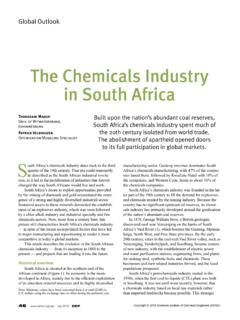 The Chemicals Industry in South Africa