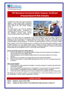 T&#220;V Rheinland Functional Safety Engineer Certificate ...