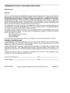 TERRORISM NOTICE AND REJECTION FORM - …