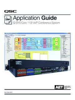 Application Guide - QSC Audio Products