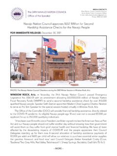 Navajo Nation Council approves $557 Million for Second ...