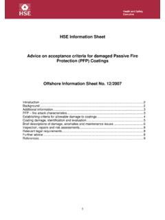 HSE Information Sheet 12/2007- Advice on …