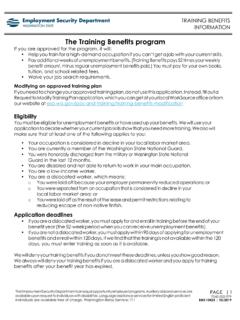 The Training Benefits program - .NET Framework
