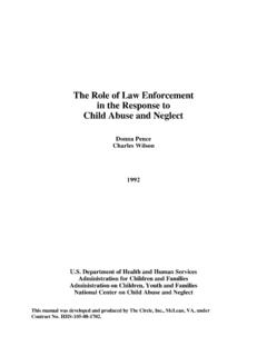 The Role of Law Enforcement in the Response to Child …