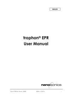 trophon EPR User Manual - Miele
