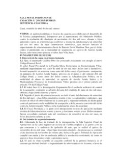SALA PENAL PERMANENTE CASACI&#211;N N&#176; 259-2013 …