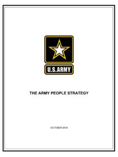 THE ARMY PEOPLE STRATEGY