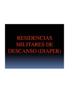 RESIDENCIAS MILITARES DE DESCANSO (DIAPER) - pedea.org
