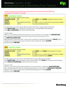 Bloomberg Cheat Sheet - English A Simplified Guide to ...